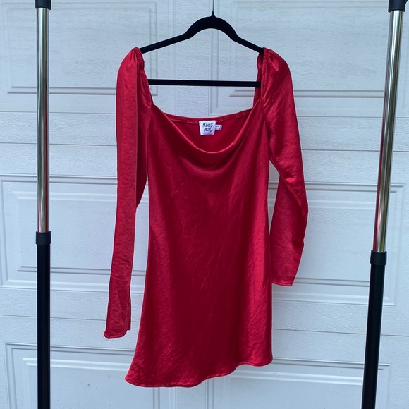 Princess polly red long sleeve dress - Picture 1 of 1